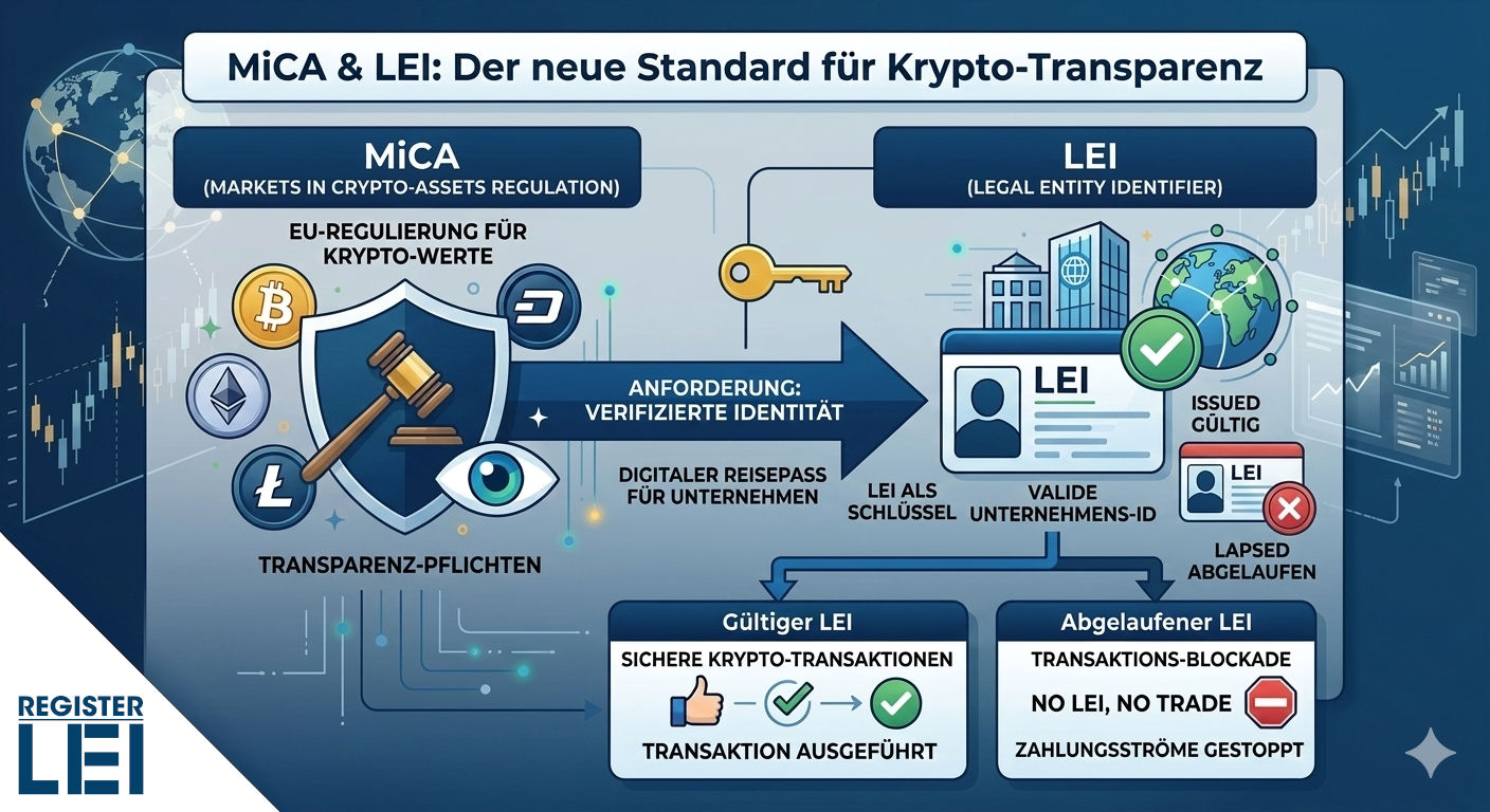 MiCA & LEI: Der Standard für neue Krypto-Transparenz